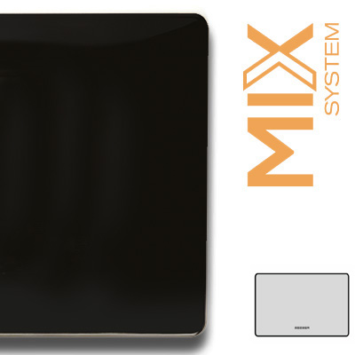 MIX Placca Cieca 3Mod. NERO MATT