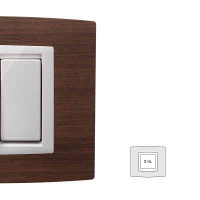 MIX placca Vitra LEGNO CILIEGIO 2 posti