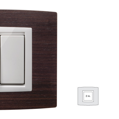 MIX placca Vitra LEGNO NOCE 2 posti