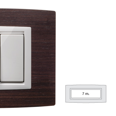 MIX placca Vitra LEGNO WENGÉ 7 posti