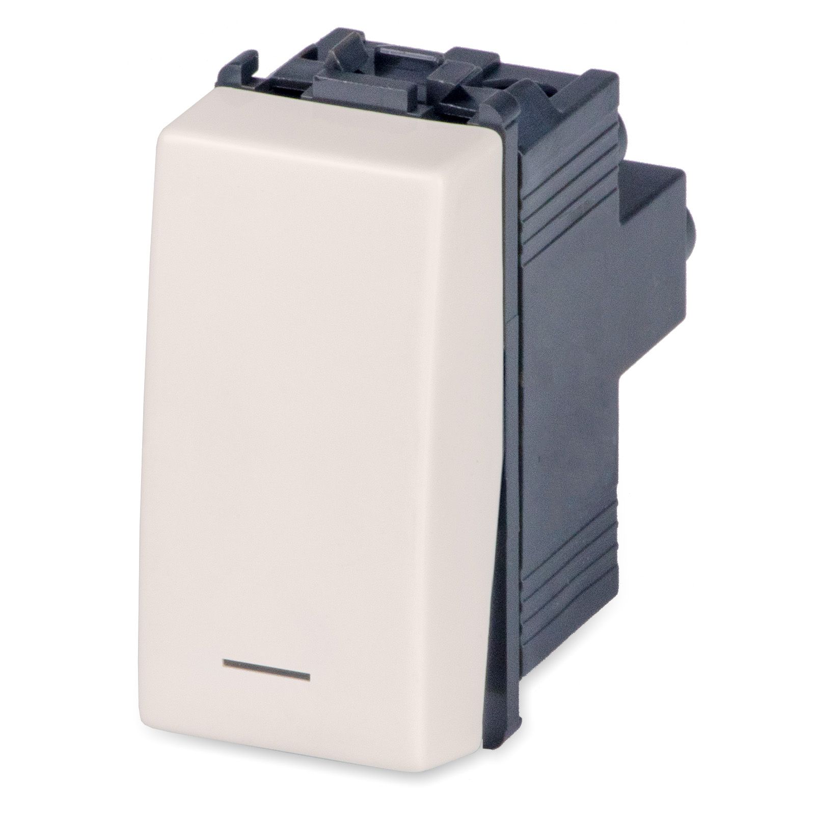 MIX Interruttore 1P 16AX Illuminato Beig