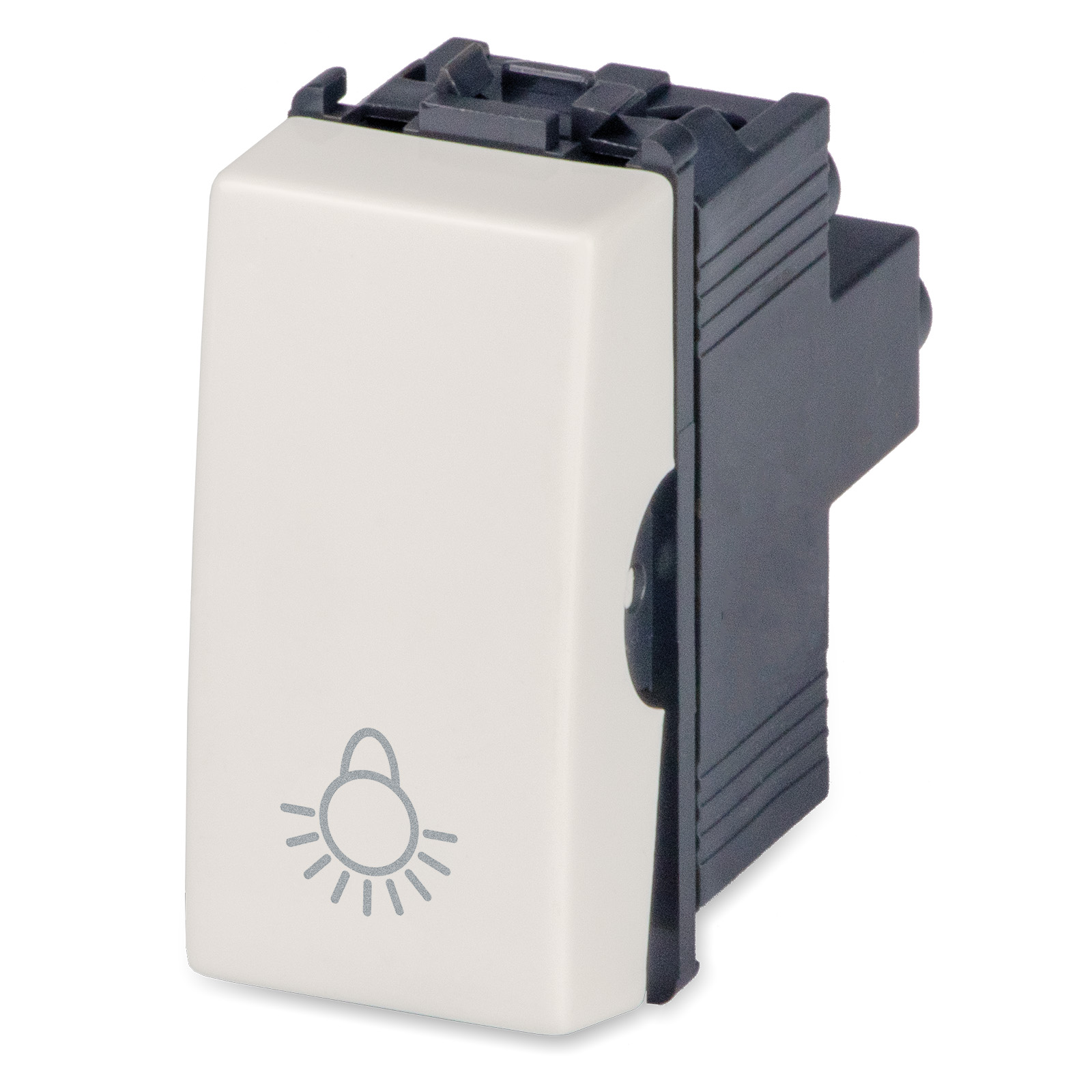 MIX Pulsante LUCE 16A NO Illuminato Beig
