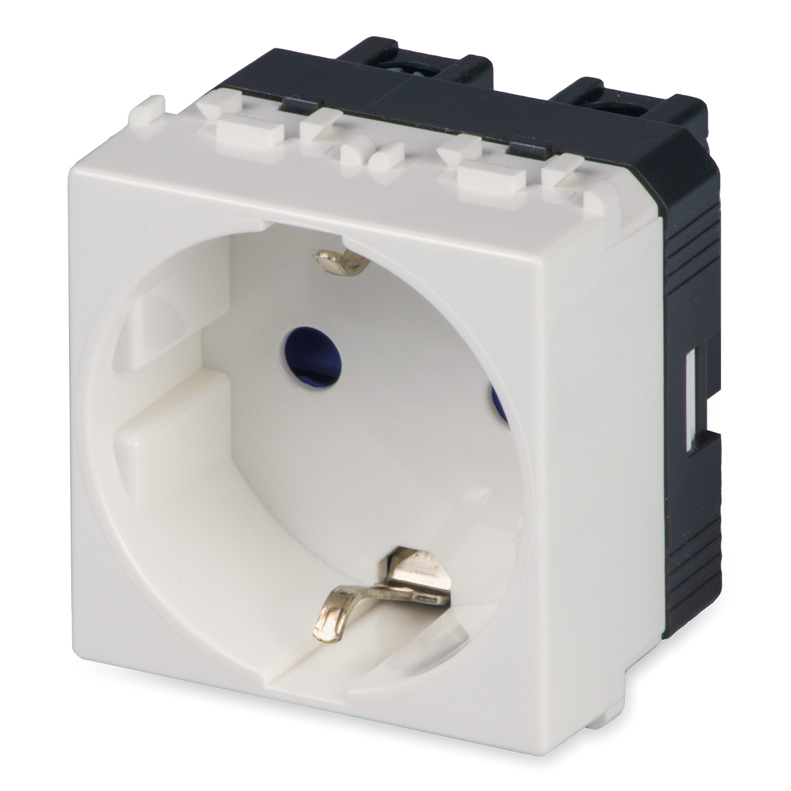 2P+E 16A Schuko socket, ivory