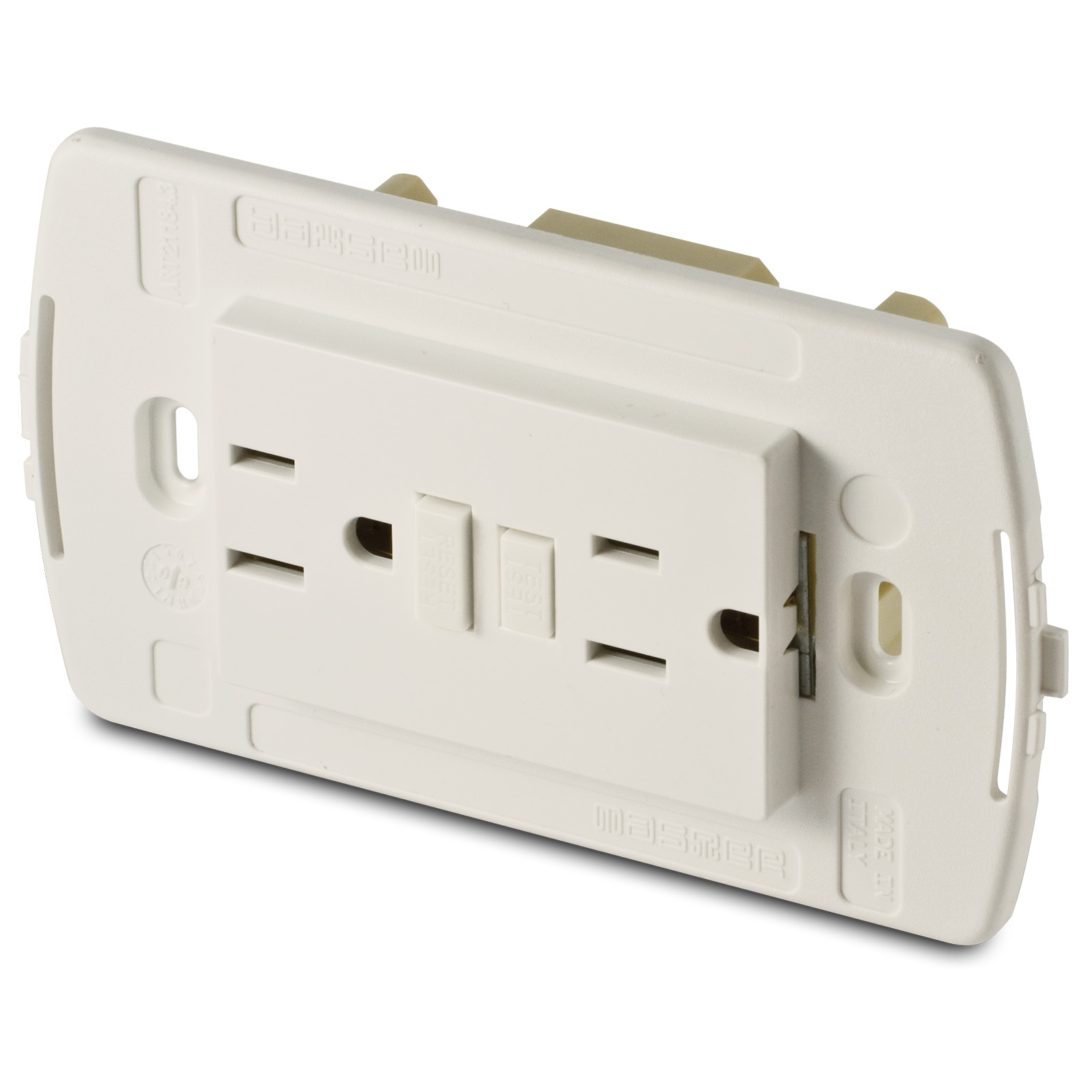 Double American socket with GFCI 15A w/S
