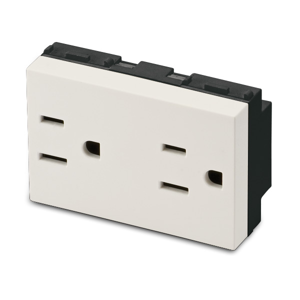 MIX Presa 2P+T 15A AMERICANA DOPPIA Beig