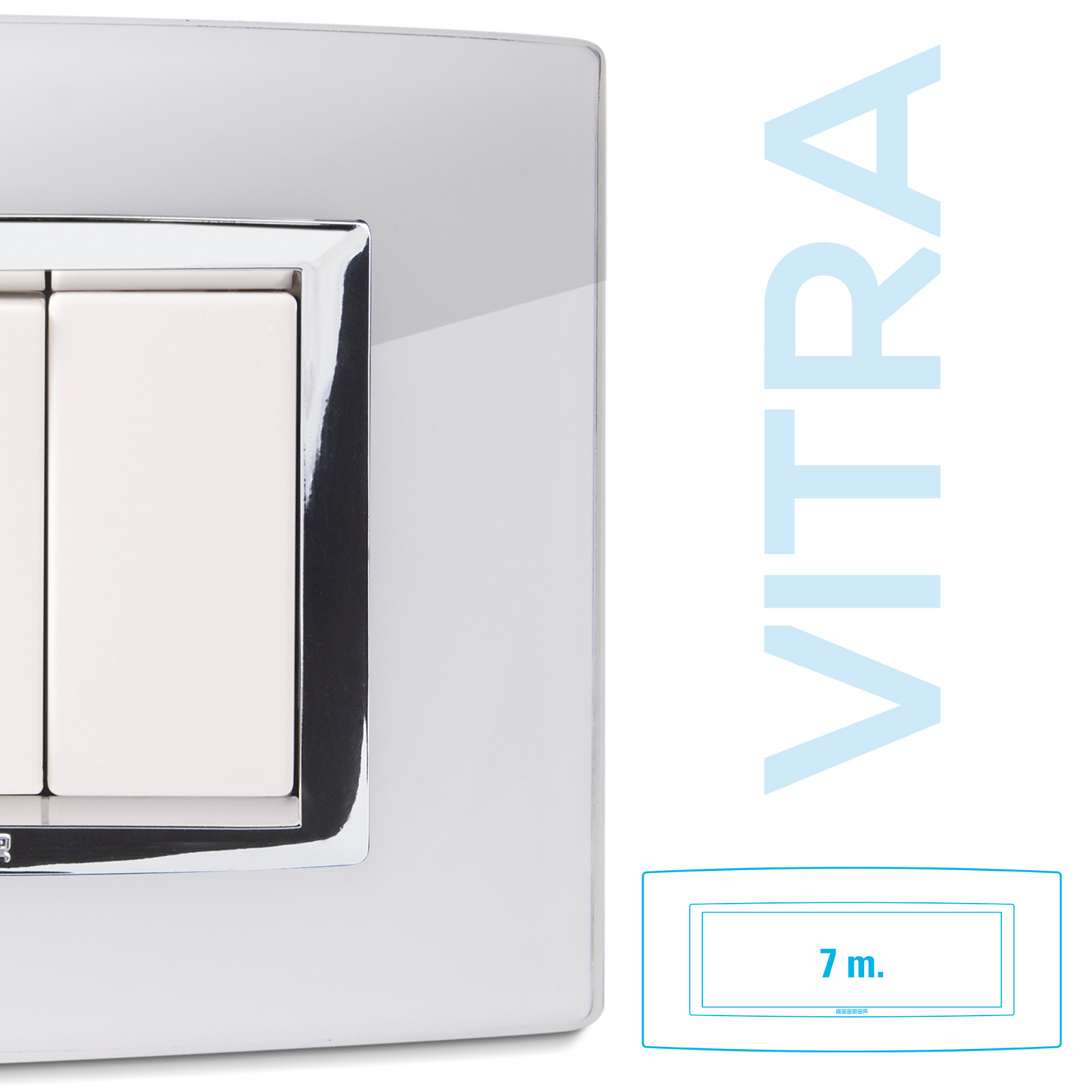 Placca Vetro BIANCO 7P. Vitra