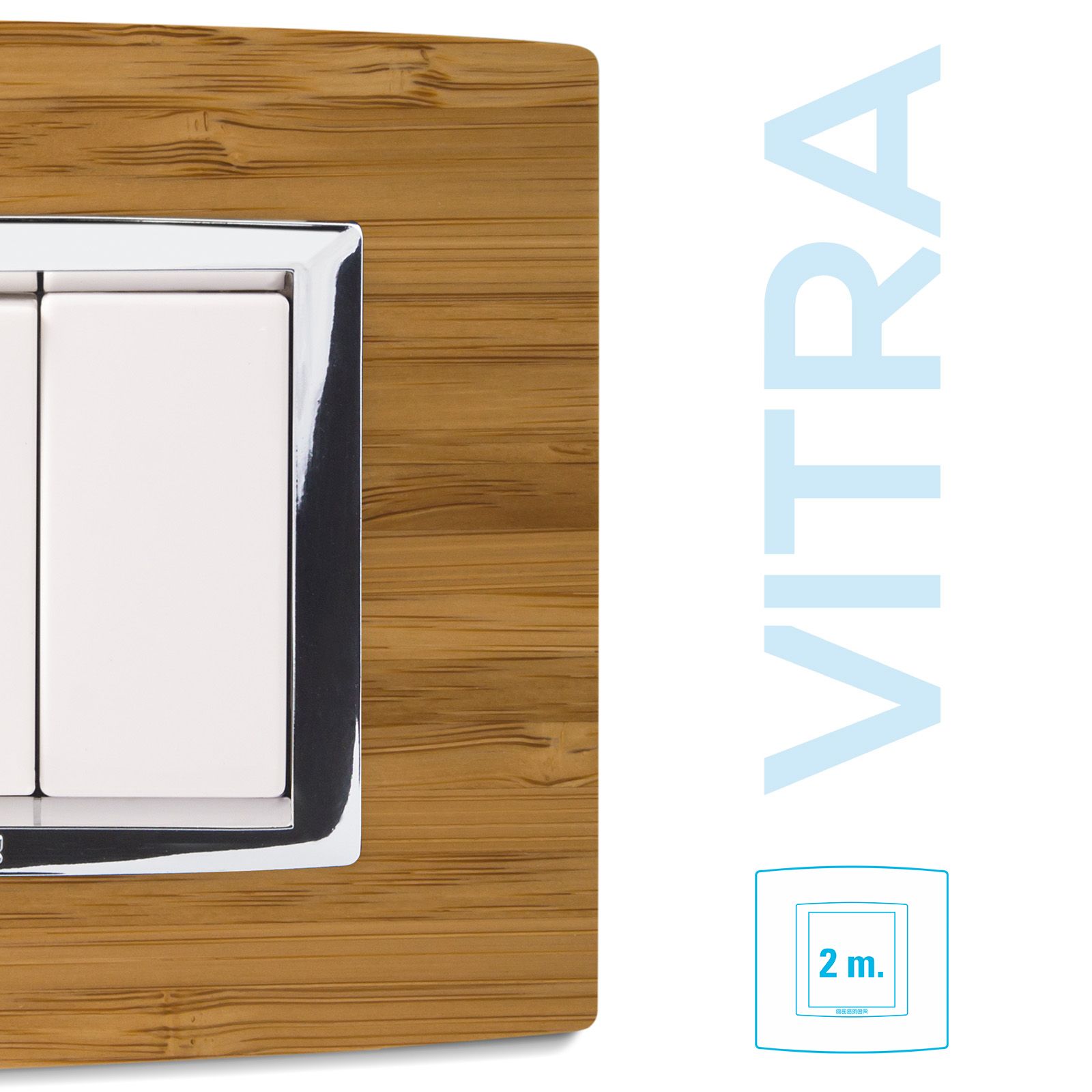 Placca Vitra LEGNO BAMBU' 2 posti