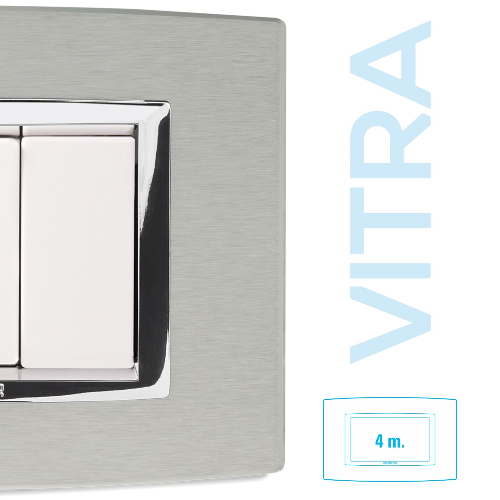 Placca Alluminio Naturale 4P. Vitra