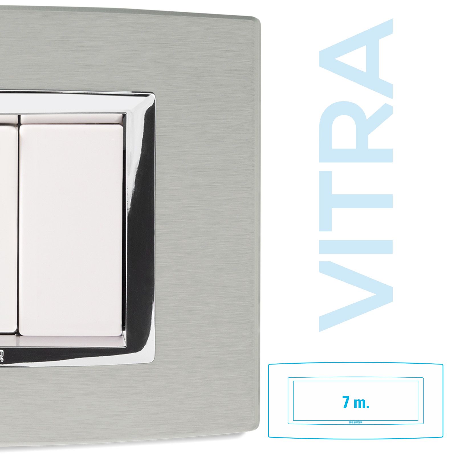 Placca Alluminio Naturale 7P. Vitra