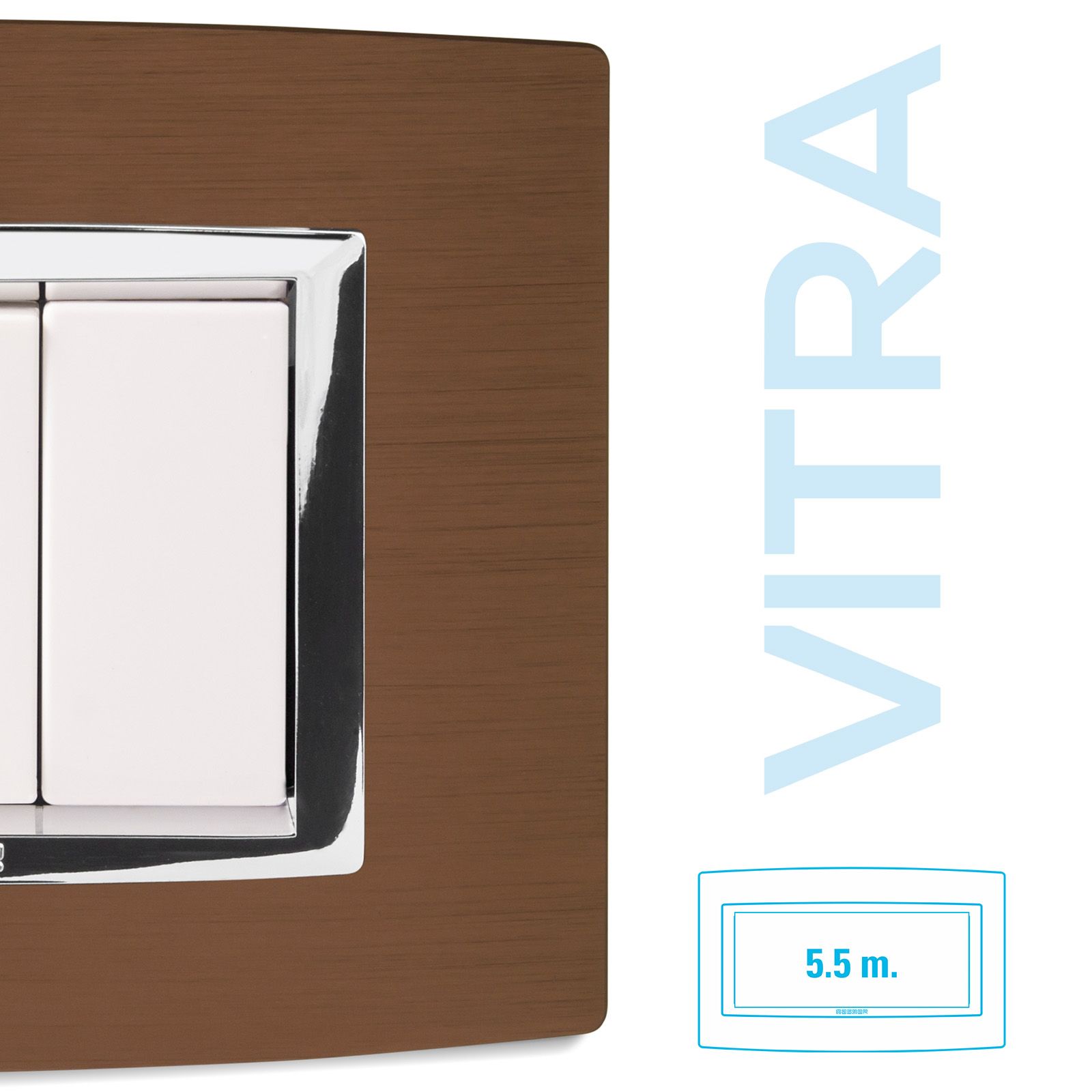 Vitra 5,5 modules frame Brushed Copper