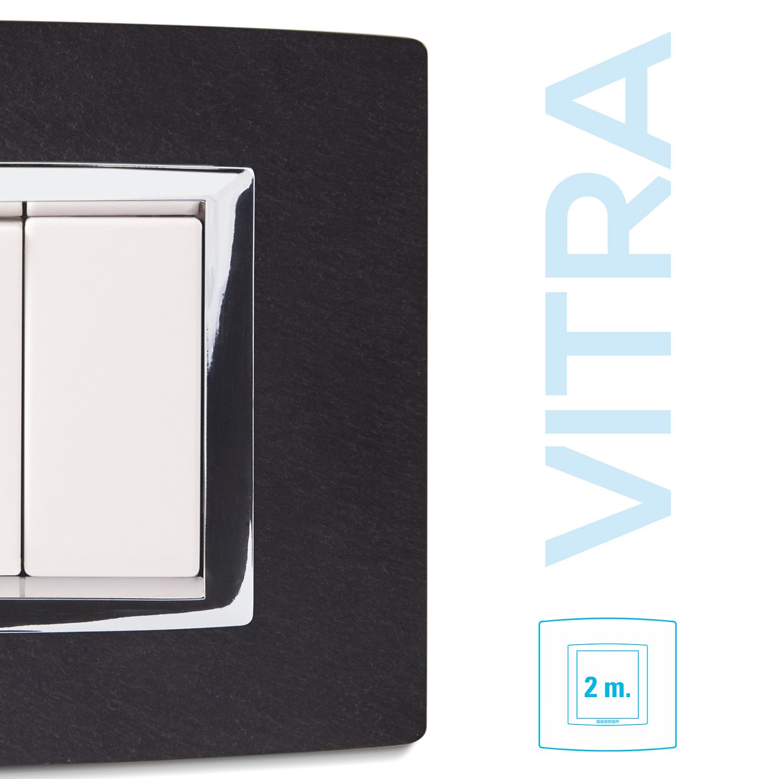 Placca Vitra pietra ARDESIA 2 posti