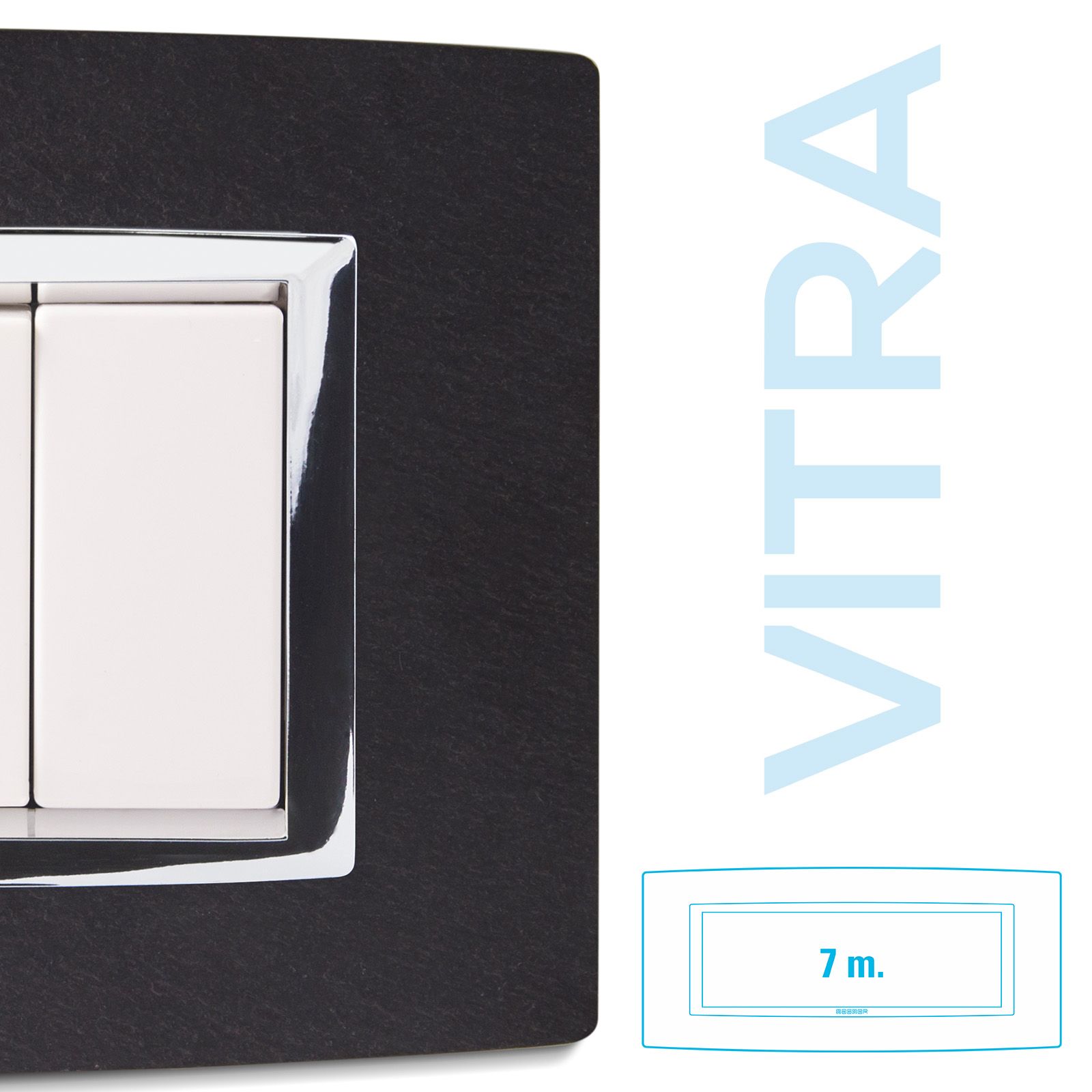 Placca Vitra pietra ARDESIA 7 posti