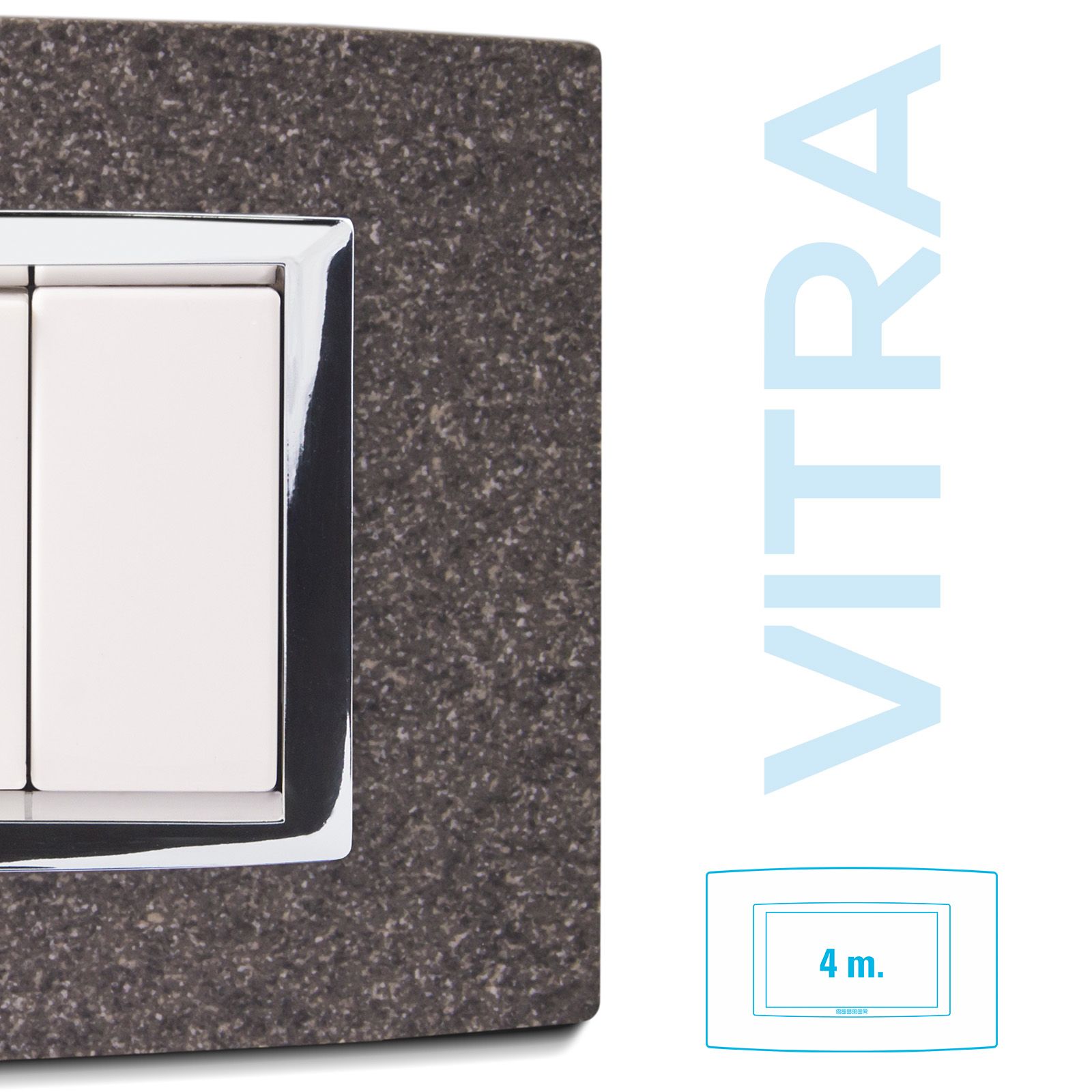 Placca Vitra Granito Grigio 4 P