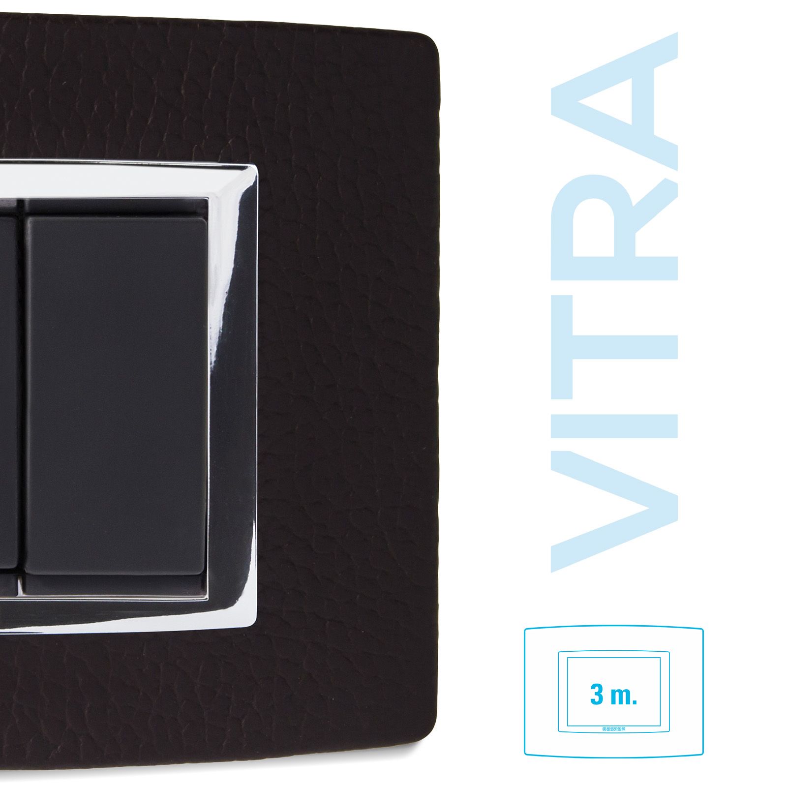 Placca Vitra pelle Testa di Moro 3 P