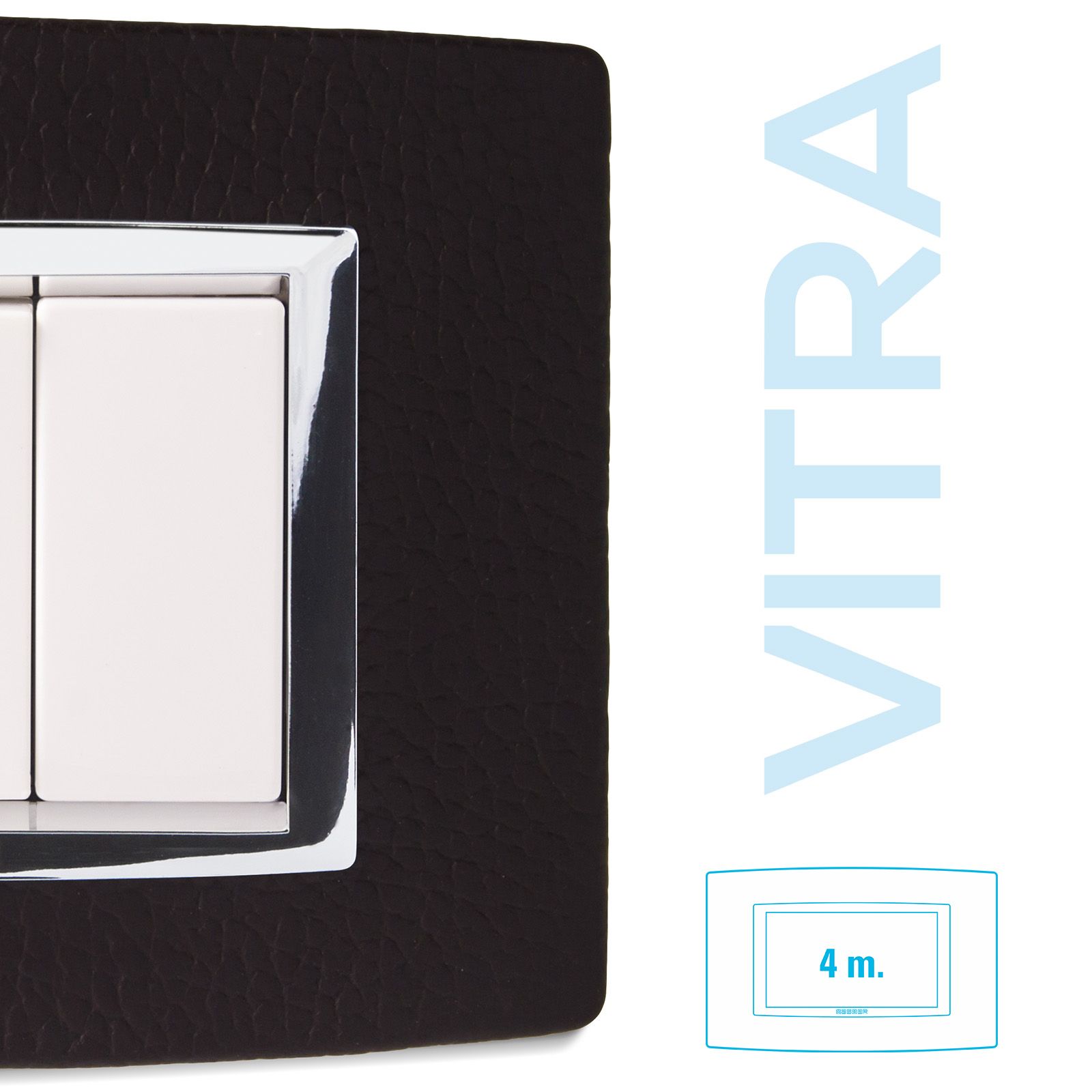 Placca Vitra pelle Testa di Moro 4 P