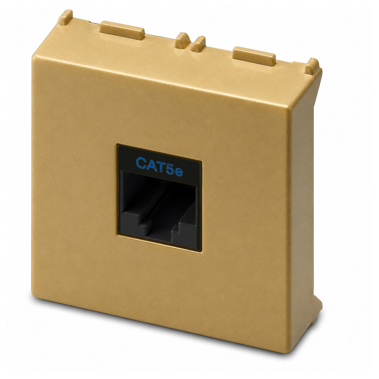 MIX Presa RJ45 8P8C Cat.5e 2Mod. OTTONE