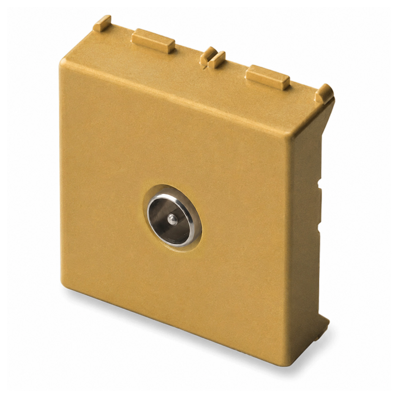 MIX Presa coax  IEC Maschio 2Mod. OTTONE