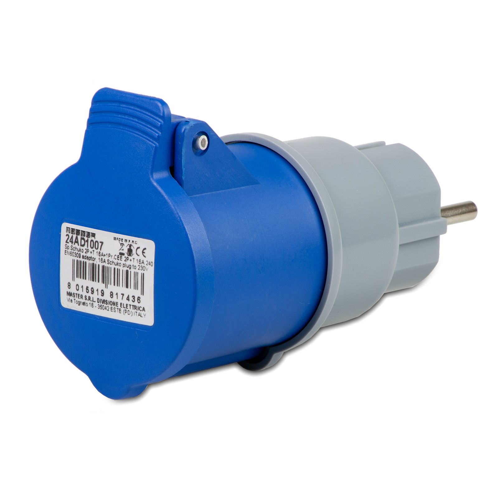 Sp.Schuko 2P+T 16A+1Pr.CEE 2P+T 16A 240V