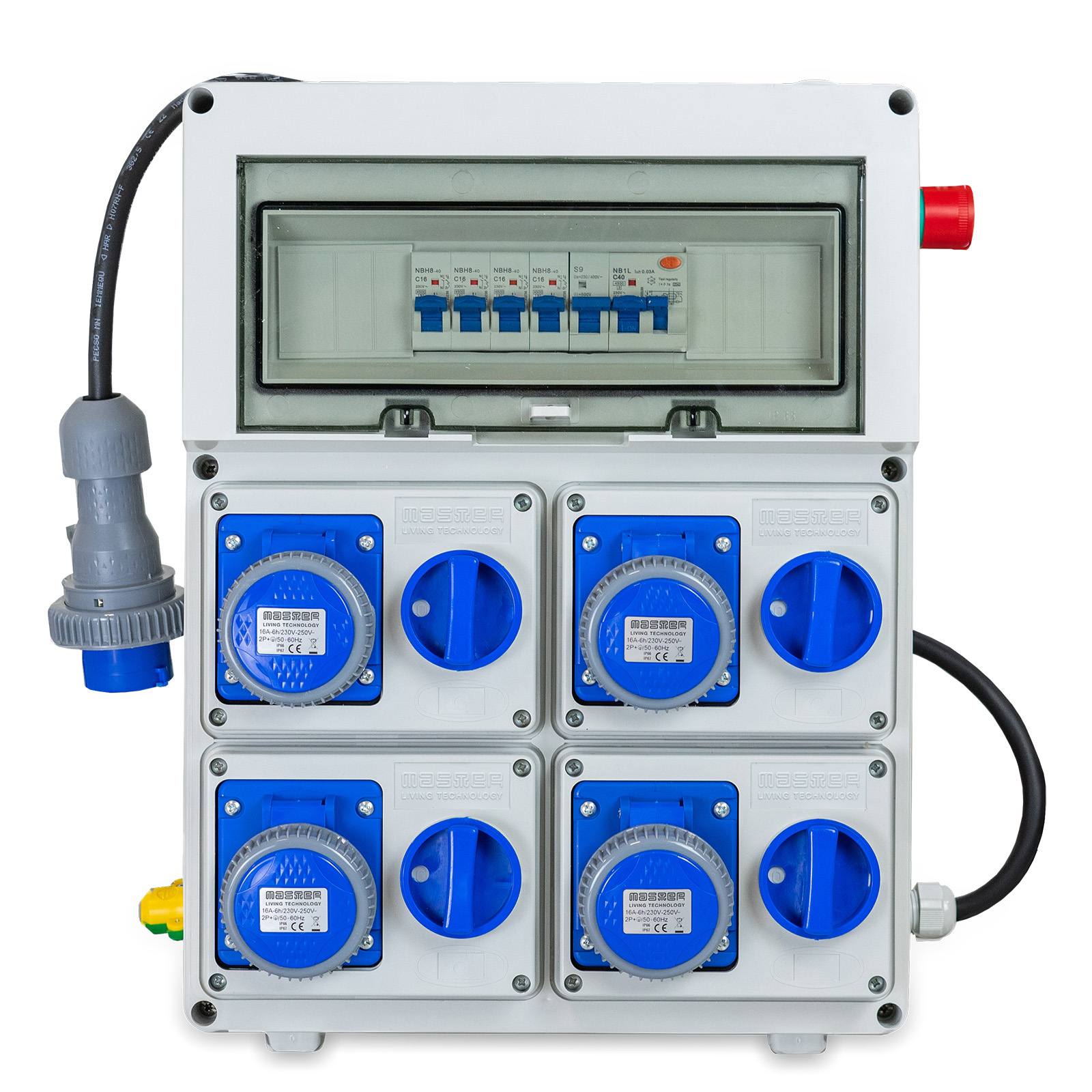 Q.ASC 4Pr.2P+T 16A 230V IP67