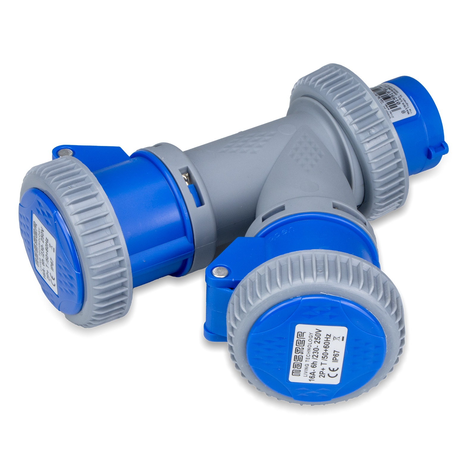 Moltipl.2 Usc.2P+T 16A 230V IP66-IP67