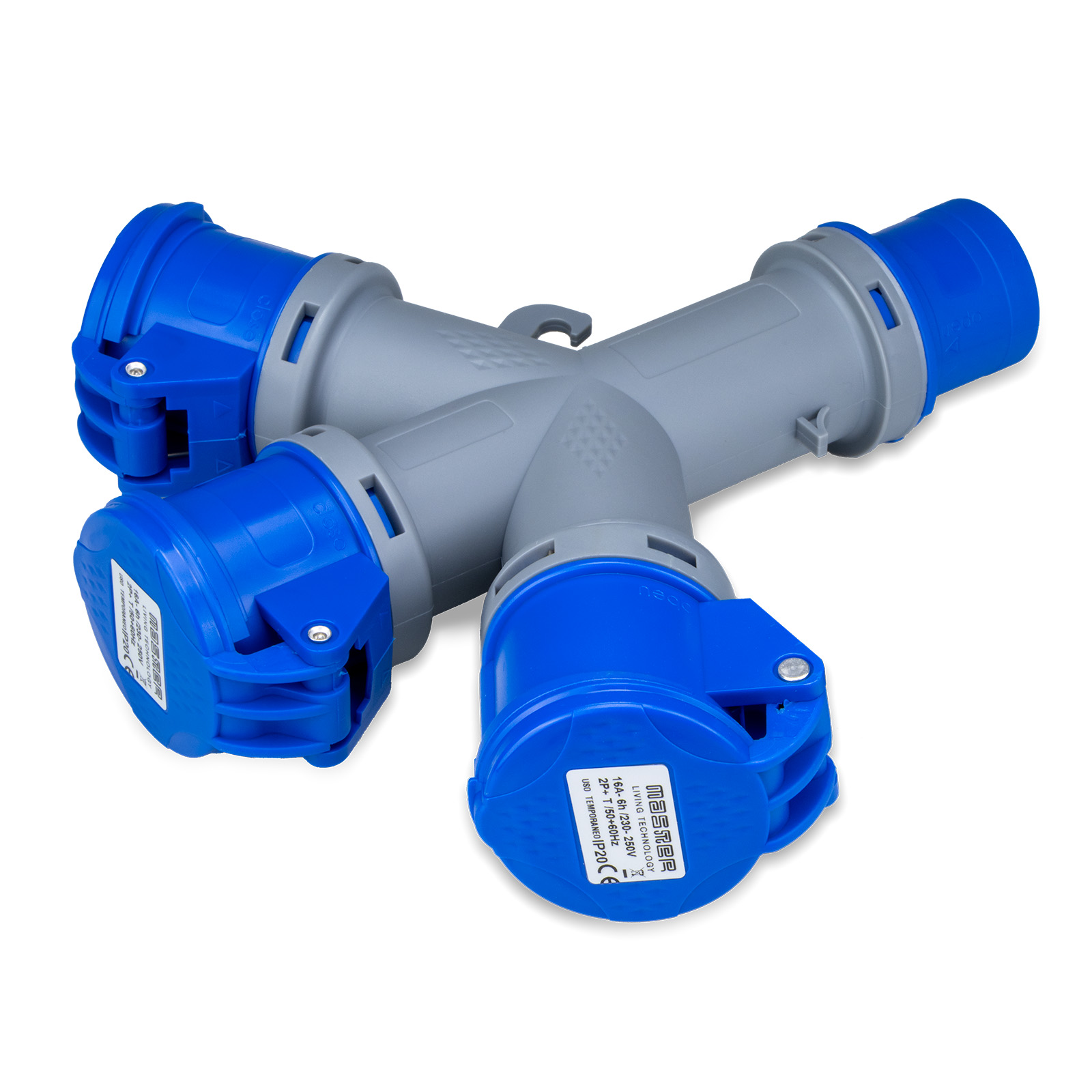 Moltipl.3 Uscite 2P+T 16A 230V IP44