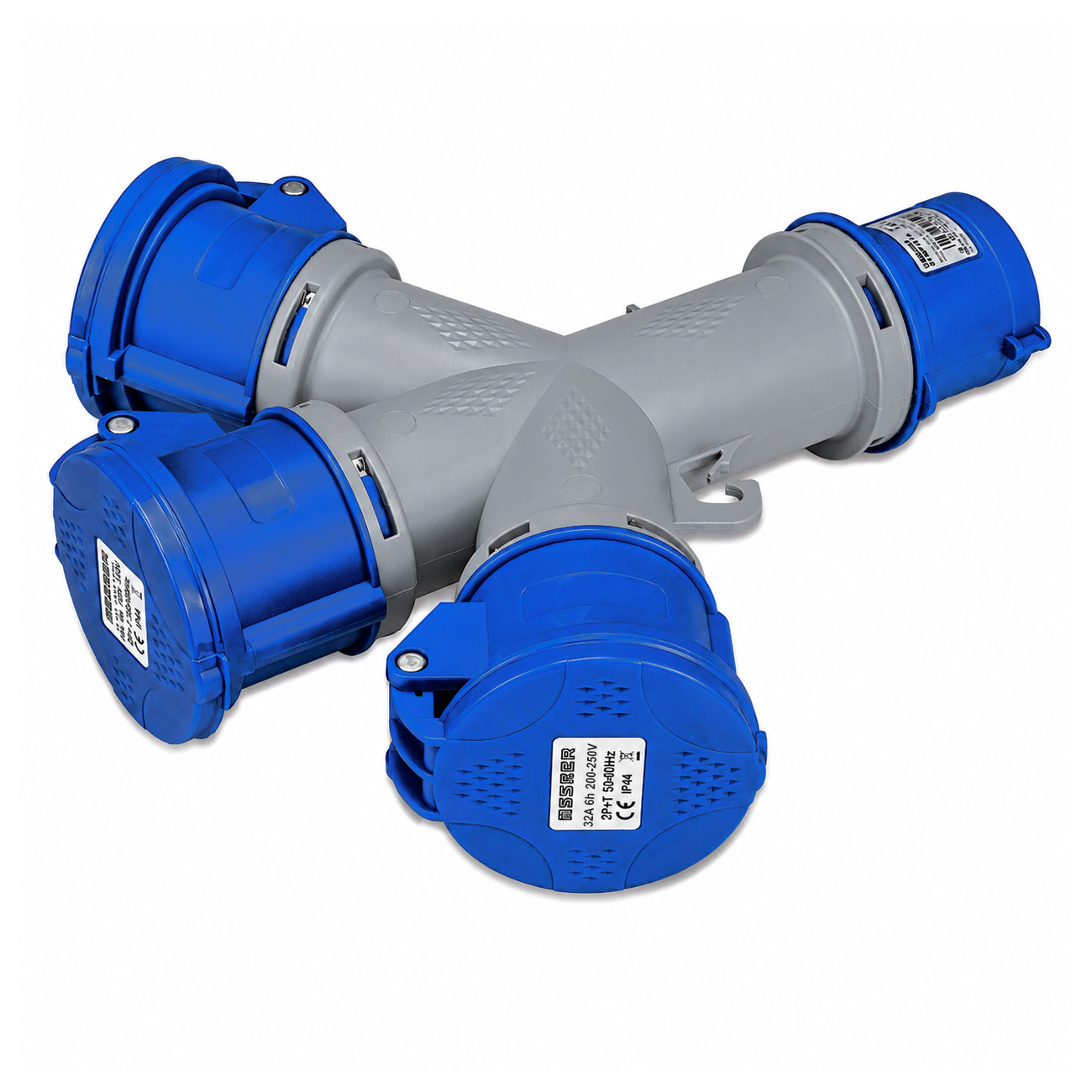 Moltipl.3 Uscite 2P+T 32A 240V IP44