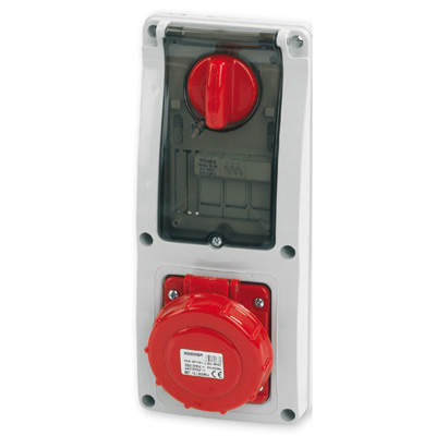En. 3P+T 16A 380V 6h Rojo IP67