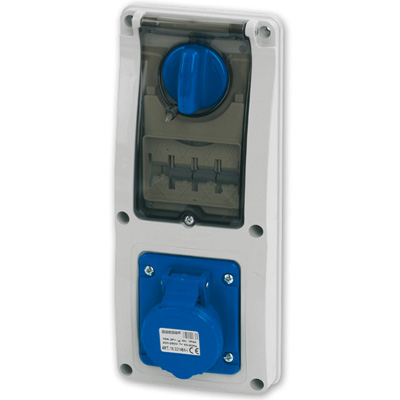 Pr.Int.Mag.2P+T 16A 230V 6h BLU IP44