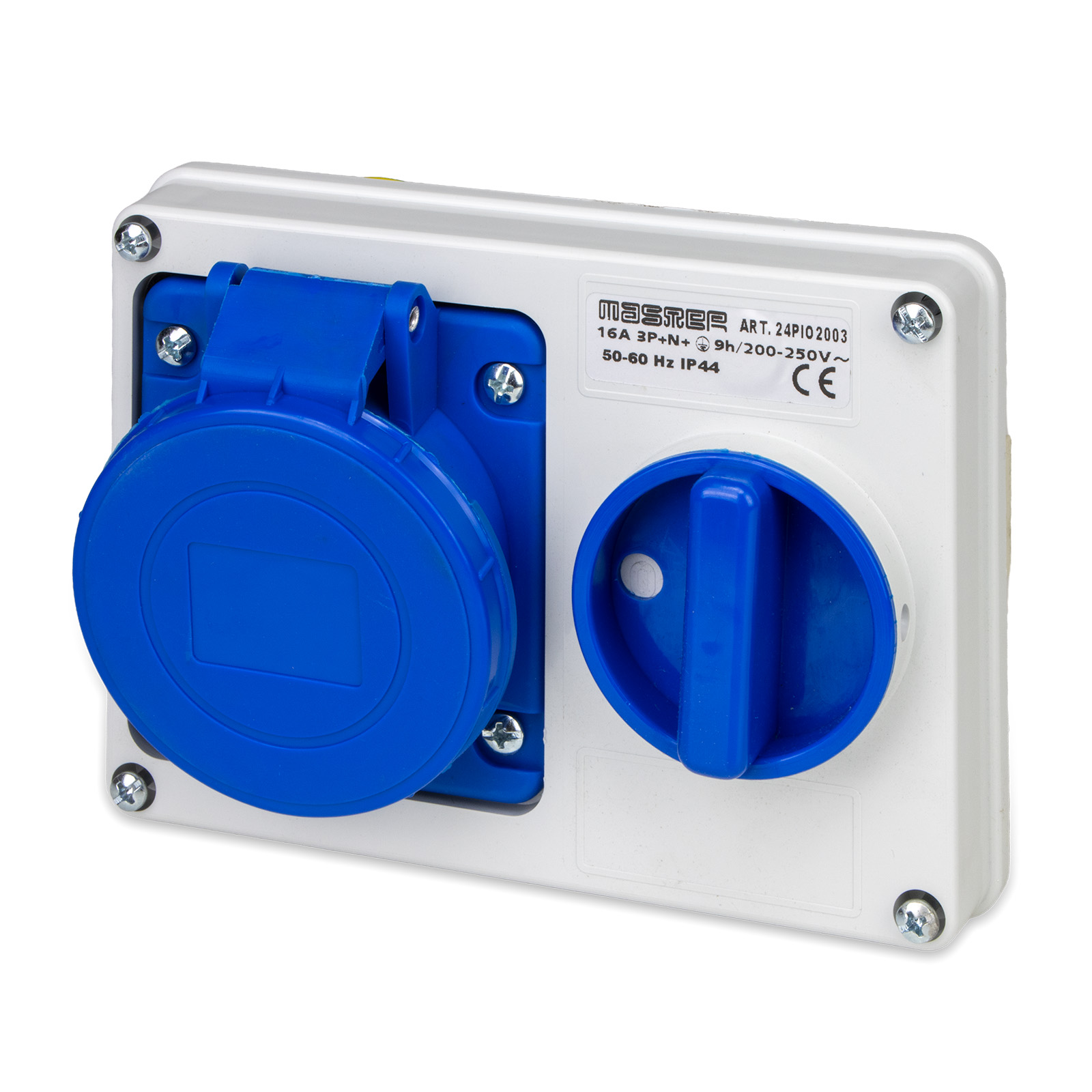 Pr.Int.Or.3P+N+T 16A 230V 9h BLU IP44