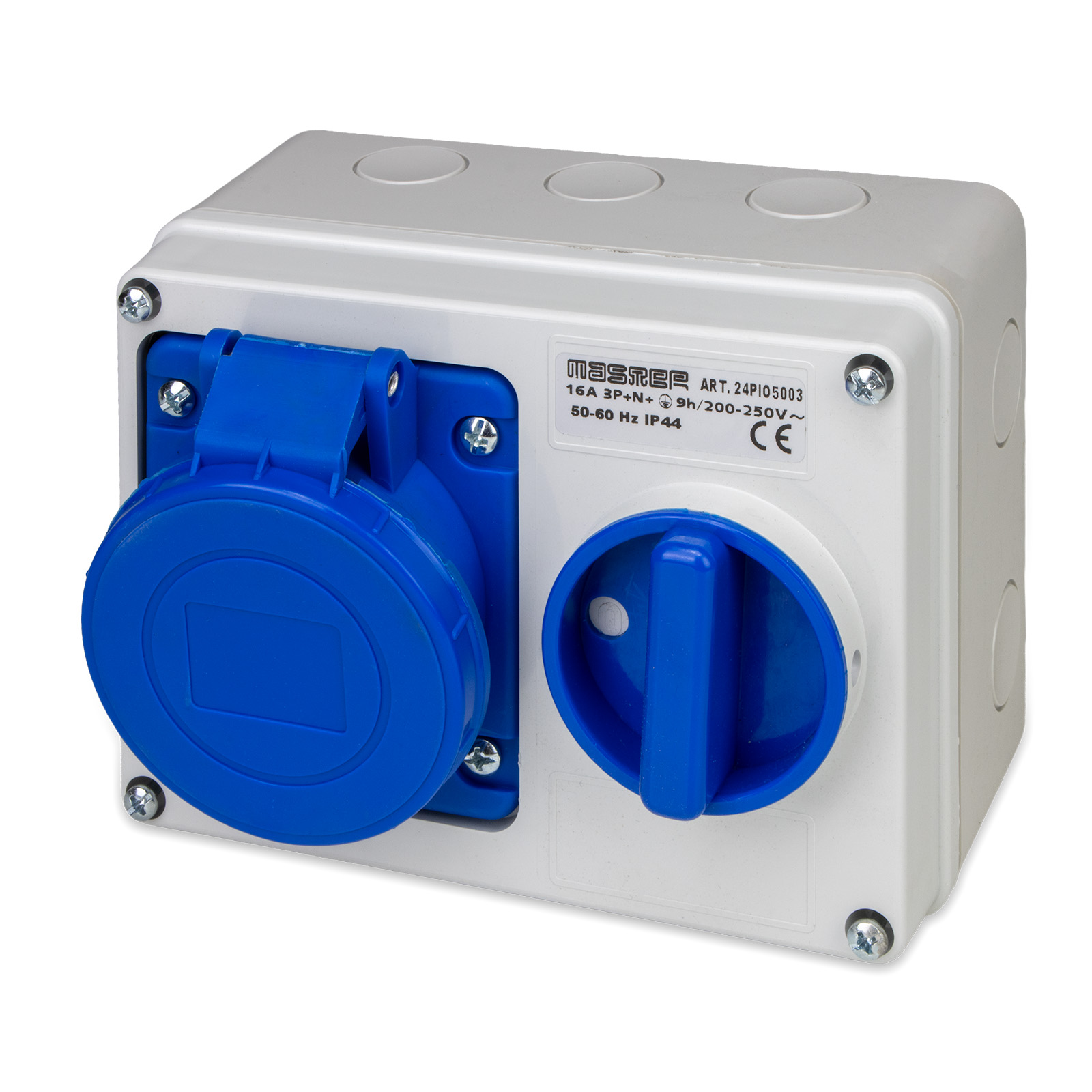 Pr.Int.Or.3P+N+T 16A 230V9h BLU IP44 c