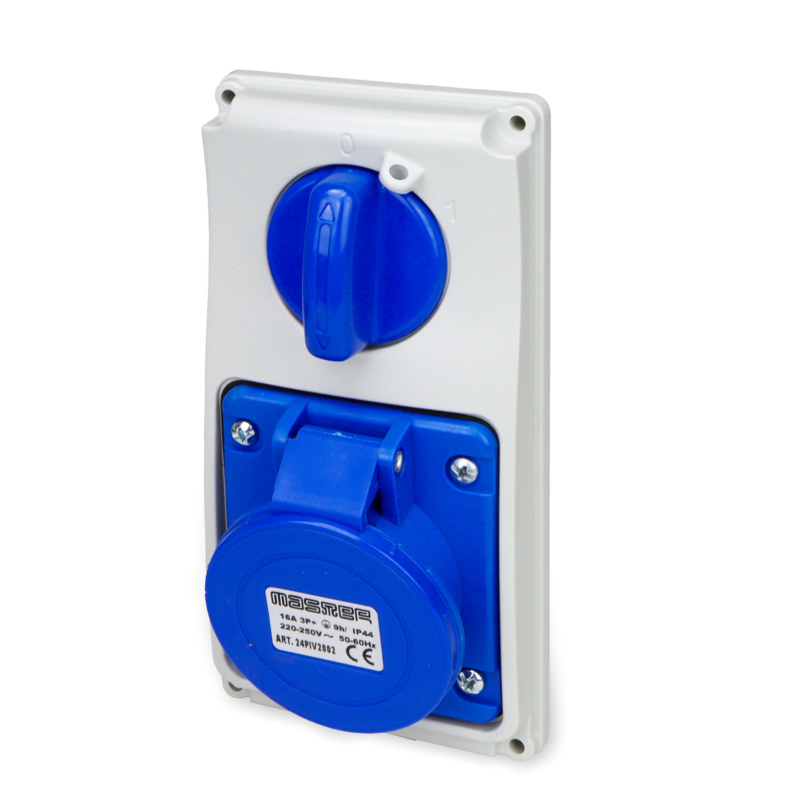 Pr.Int.Vr.3P+T 16A 230V 9h BLU IP44