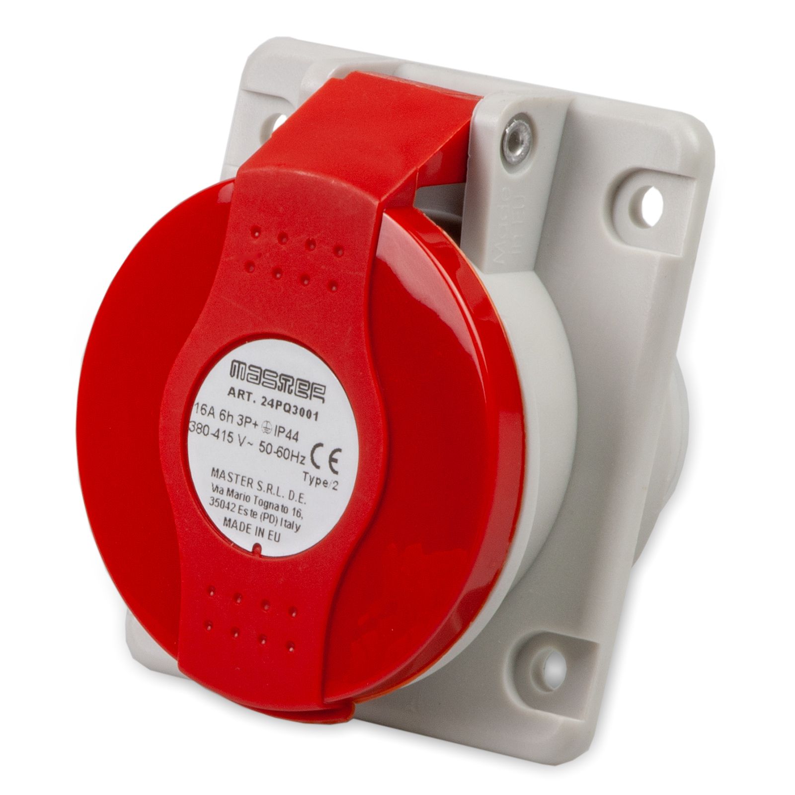 10° Sock.3P+E 380V 6h Red IP44