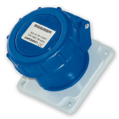 Pr.Qua.2P+T 16A 240V 6h BLU IP67
