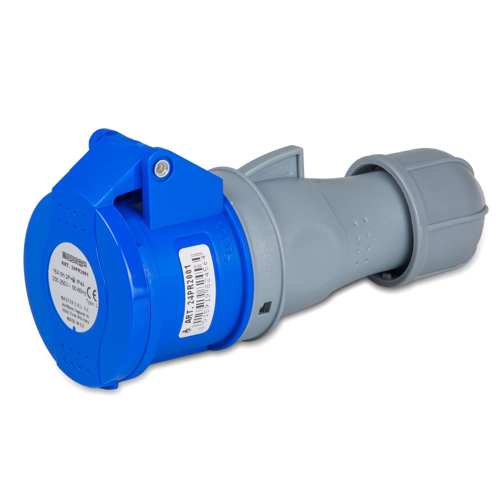 Pr.2P+T 16A 230V 6h BLU IP44