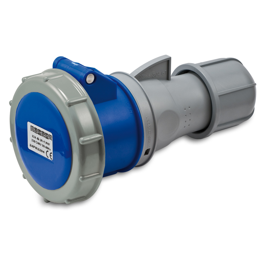 Pr.2P+T 32A 230V 6h BLU IP67