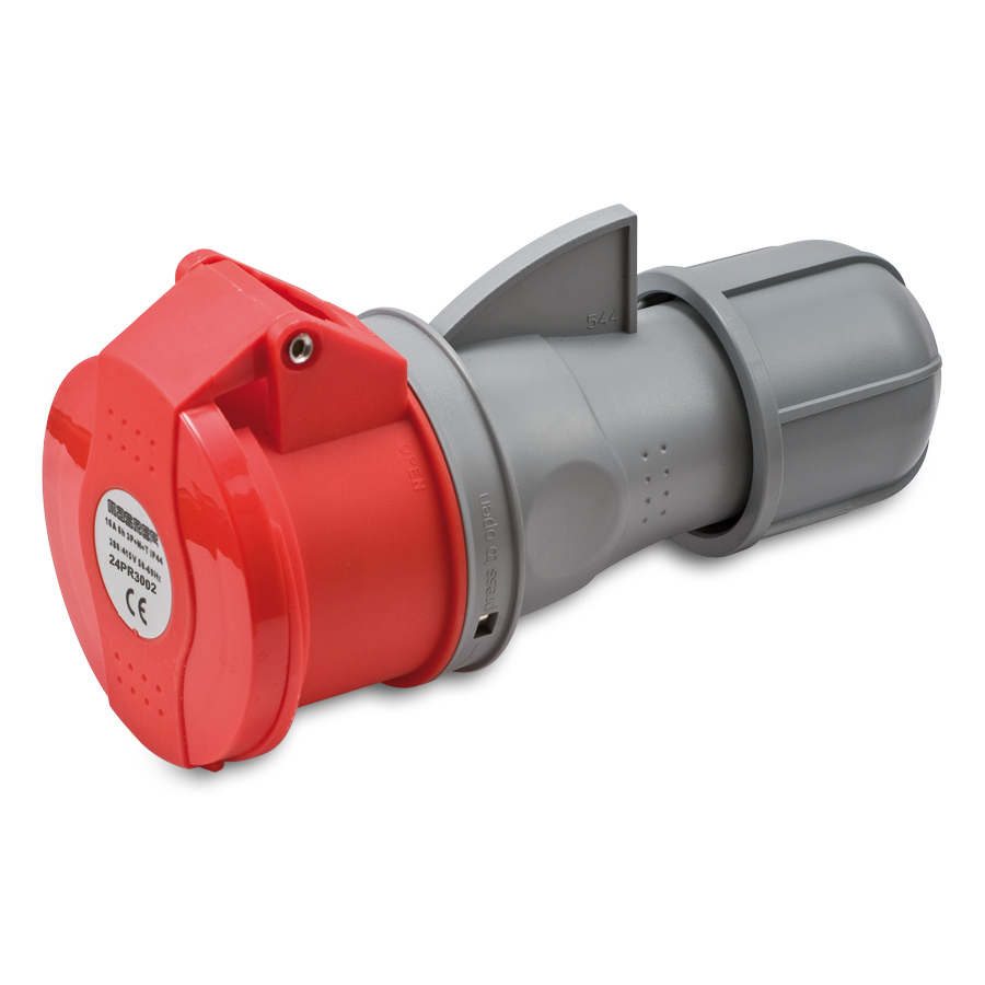 Pr.3P+N+T 16A 380V 6h ROSSA IP44