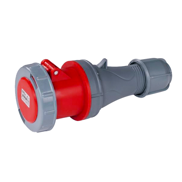 Enchufe 3P+N+T 63A 380V 6h Rojo IP67