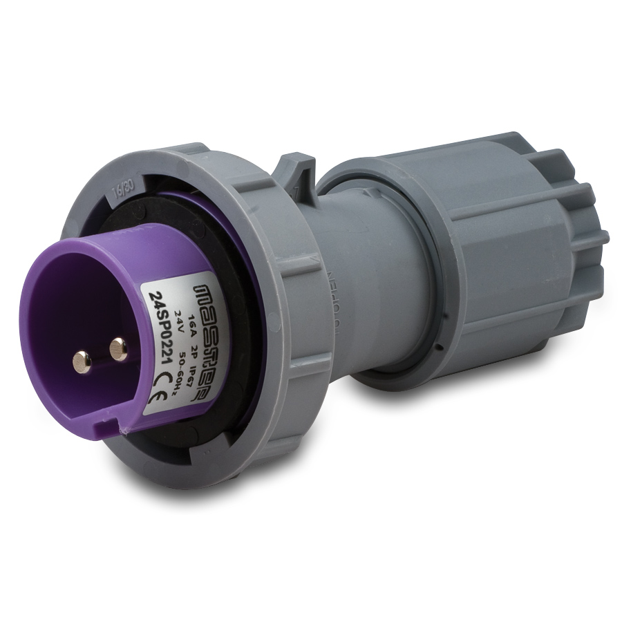 Sp.2P 16A 50/60Hz 24V IP67 VIOLA