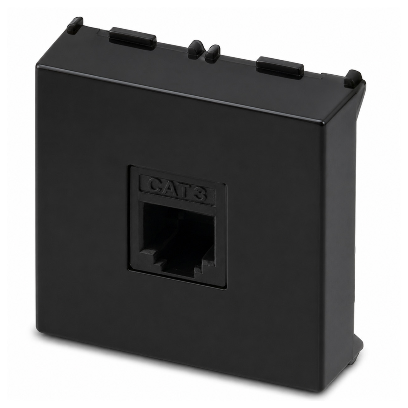 MIX Presa RJ12 6P6C 2 moduli NERO