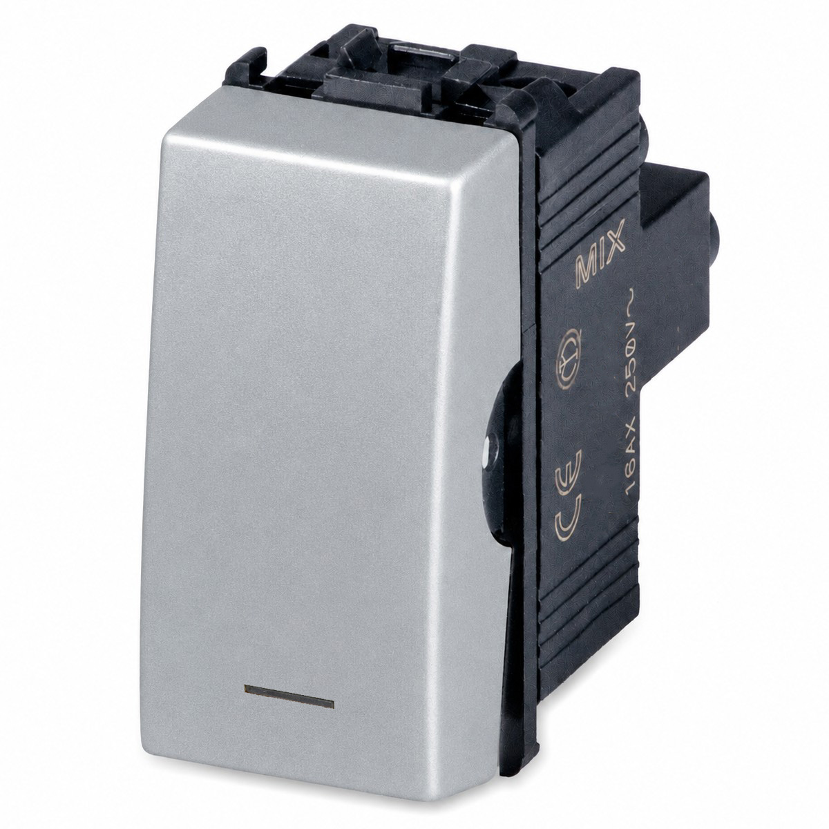 Generic pushbutton 16A 250V Alluminium