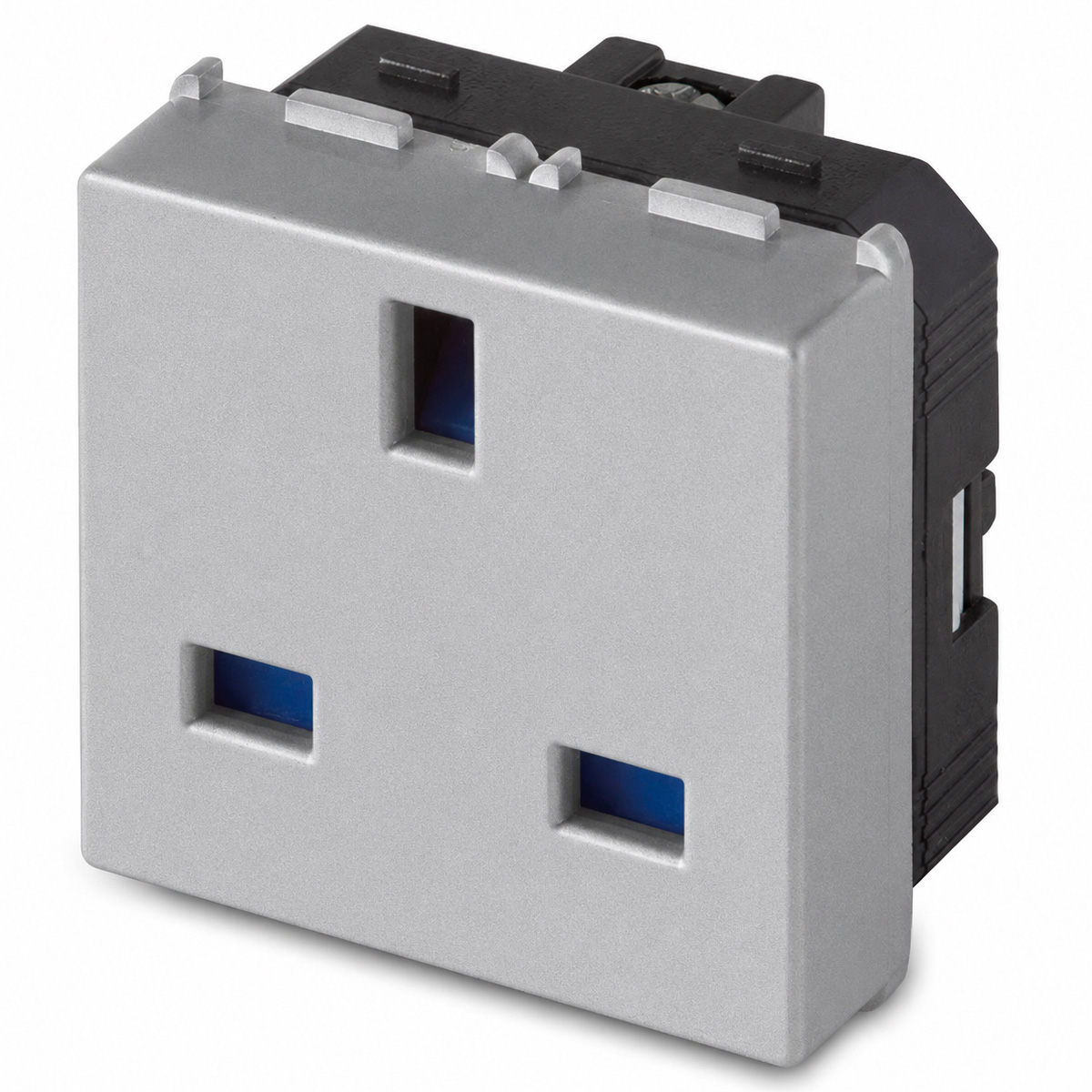 13A 250V English socket 2P+earth Allumin