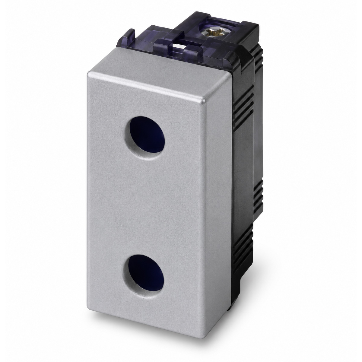 10A 2P socket diam.4,8 mm. Alluminium