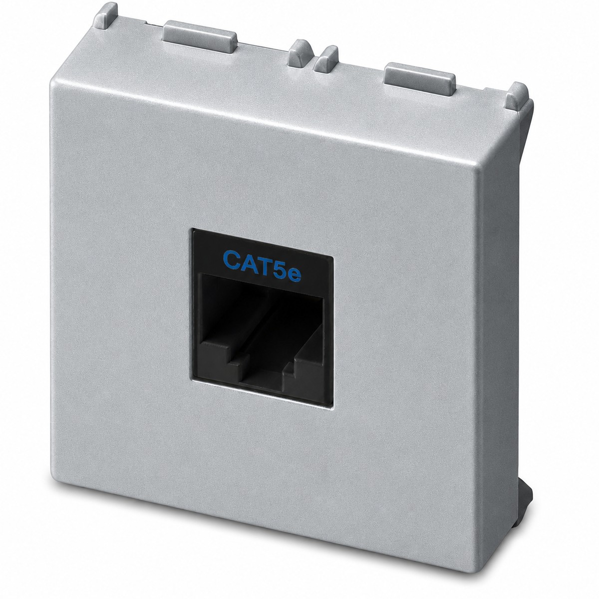 RJ45 telephone socket, 1 plug 8/8 2 mod.