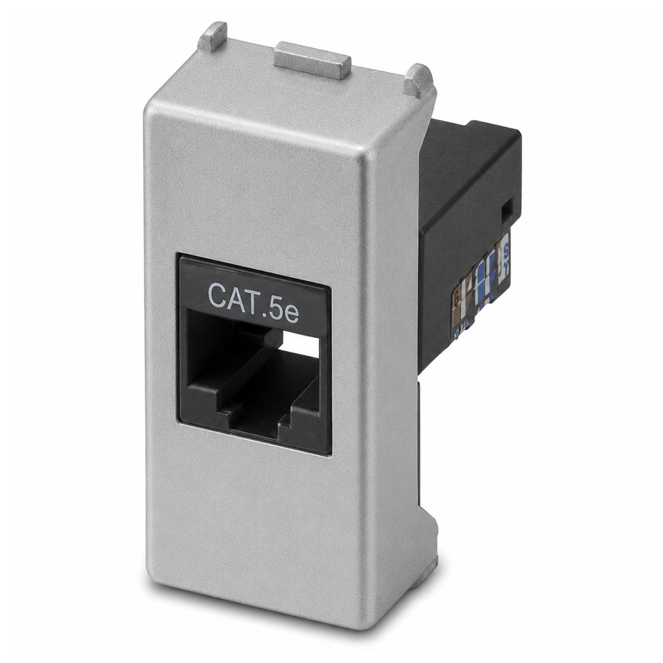 RJ45 telephone socket, 1 plug 8/8 Allum