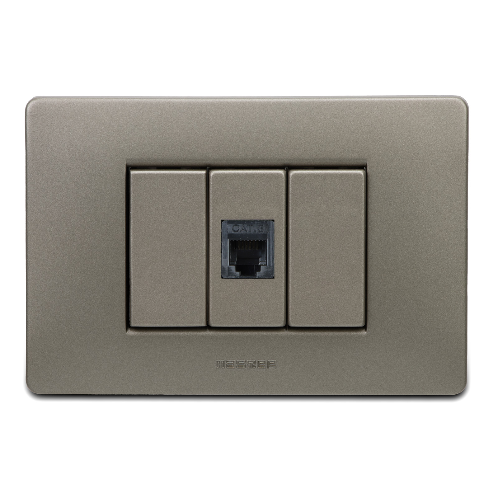MIX Presa RJ12 1 Plug 6-6 Bronzo