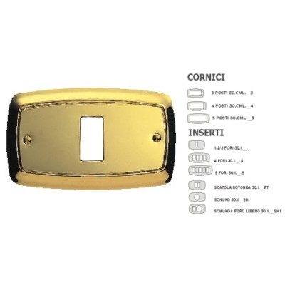 Ins.PALLADIO 2 Fori ORO 24K