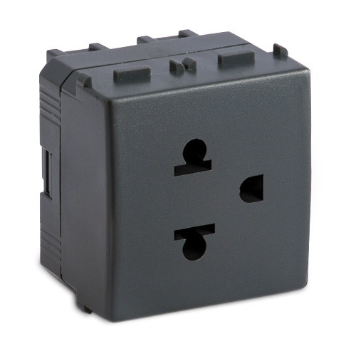 MODO Presa 2P+T 16A 250V EUROAMER. 2mod.