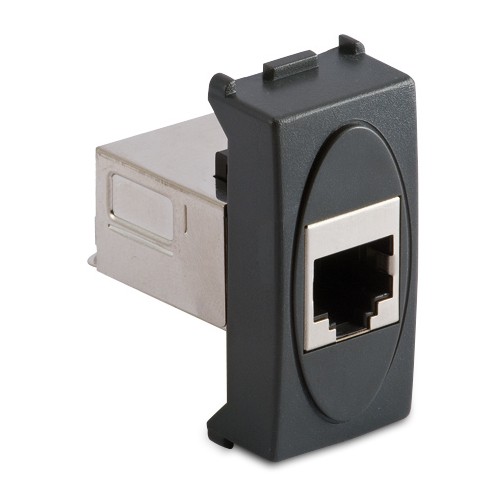 MODO Presa RJ45 Cat.6 Schermata GRIGIA