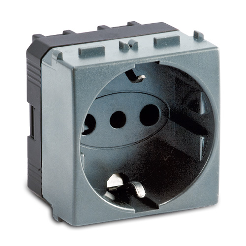 STEEL Presa P30 Schuko 2P+T 16A  250V~