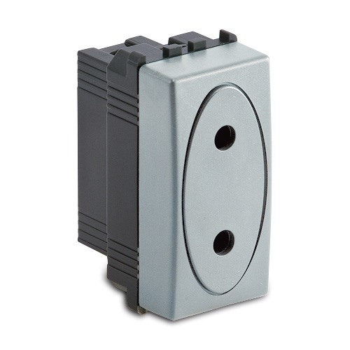 STEEL Presa2P 10A 250V c.sic.dia.4